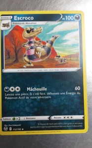 Pokémon Card Escroco 112/195 Silver Tempest, From The Booster, French - Picture 1 of 1