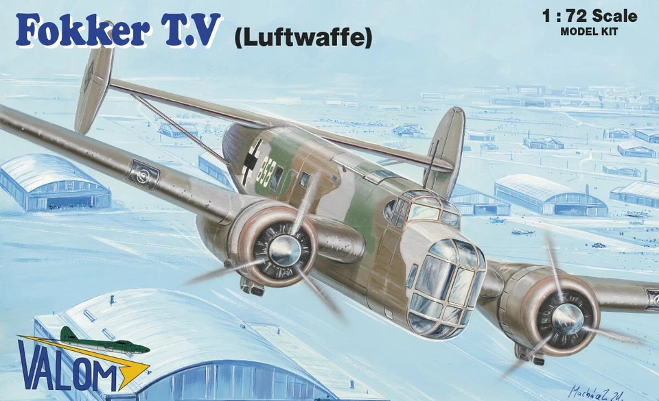 Valom 72109 Maßstab 1:72 Fokker TV Luftwaffe