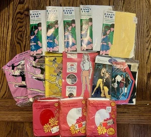 Vintage 1960's LOT 14 Nylon Pantyhose Stockings JRs 12-14 Various Colors Brands - Picture 1 of 6
