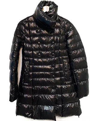 DUVETICA 长羽绒服,尺寸 40,尼龙,黑色,d.2230.00-1035r — 第 1/4 张图片