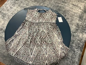 NEU! Free People Damen Größe L Elfenbein Kamm Kleid Träger Hippie Kleid - süß! - Bild 1 von 11