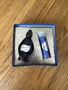 Bourjois Evening in Paris Sealed Unused Full Bottle Cobalt Blue & Cologne Stick - Picture 1 of 2
