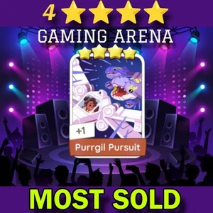 1 X Purrgil Pursuit 4 ⭐ Set 13 (Sticker-Mono_poly_Go) - Picture 1 of 1