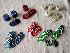 Vintage Las Vegas Casino - Nevada Poker Chips & Others, Lot Of 143 Chips - Picture 1 of 8