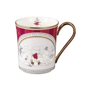 Noritake Mug 395cc Moomin Moominvalley Summer Festival 1 piece Red Bone China TG - Picture 1 of 3