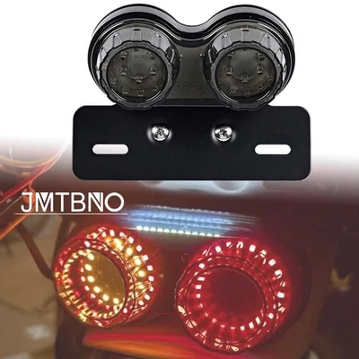 Lanterna traseira Cafe Racer luz de freio de direção integrada lâmpada de seta 40W 40-LED - Imagem 1 de 4