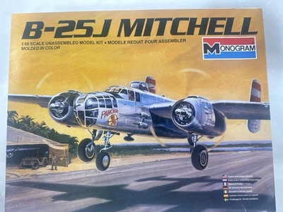 Monogram 1/48 North American B-25J Mitchell- WITH CONVERSION PARTS & RESIN PARTS - Image 1 of 4