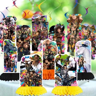 DCBY how train dragon birthday party supplies centerpiece decoration