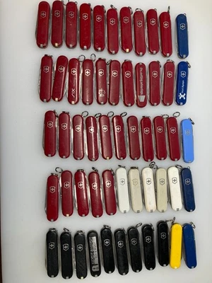 Lot of  55 Victorinox Swiss Army Knife 58mm Classic - Image 1 of 2