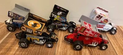 NEW 2025 Pull Back Sprint Car WOO Legend Series #1, #10, #13, #21 & #78 set of 5 - Image 1 of 4
