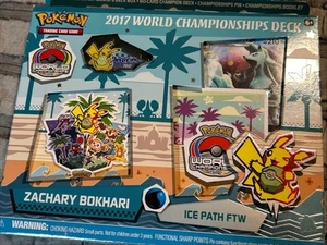 Mazo Campeonatos Mundiales Pokémon TCG 2017 Zachary Bokhari Ice Path FTW CAJA NUEVA - Imagen 1 de 3
