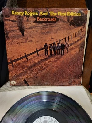 Kenny Rogers & First Edition Backroads LP Jolly Rogers JR-5001 1972 NM Vinyl VG+ - Image 1 of 4