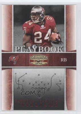 2007 Donruss Gridiron Gear Playbook Red Carnell Cadillac Williams #PB-25 - Image 1 of 2