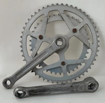 Sugino Maxy 3 Bolt Crankset Vintage 70’s 10 Speed Double 52/40 Alloy 165mm - Image 1 of 4