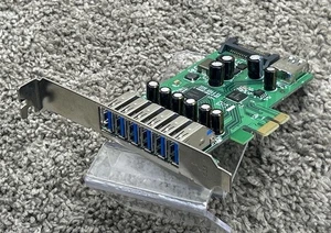 StarTech D127-00A 7-Port PCI Express USB 3.0 SATA Power UASP Support - 1 + 6 367 - Picture 1 of 5
