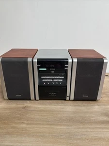 Sony CMT-DV2D Micro Hifi Shelf System, DVD CD Cassette Radio NO Remote - TESTED - Picture 1 of 11