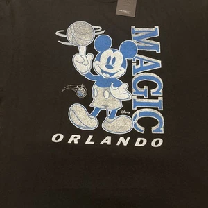Junk Food Clothing Orlando Magic Mickey Baller Disney Black T-Shirt Size Large - Picture 1 of 13