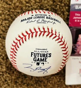 Joey Bart Signed 2019 Futures Game OML Ball San Francisco Giants JSA Catcher - Picture 1 of 4