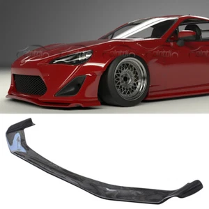 For Subaru BRZ Scion FR-S Toyota GT86 Carbon Fiber Front Bumper Lip Chin Spoiler - Picture 1 of 12