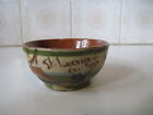 Vintage St Leonards On Sea Handmade Sugar Bowl - Ceramic Pottery Motto Ware