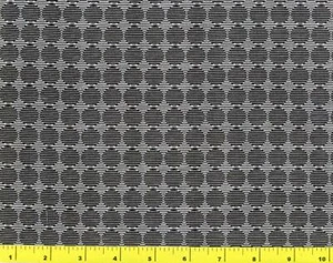 Schwarz gefütterte Kreise auf weißem halben Yard CPABLA06355 - Bild 1 von 1