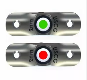 TACO MARINE RUB RAIL MOUNTED LED NAVIGATION LIGHT SET 2-1/2’’ F38-6800D - Picture 1 of 5