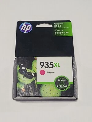 Cartucho de tinta magenta HP 935XL alto rendimiento C2P25AN genuino sellado Foto 1 de 2