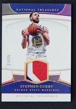 Stephen Curry 2022-23 Panini National Treasures 23/25 Patch Material #MT-SCS