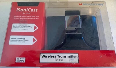 Monster iSoniCast Inalámbrico iPod/iPhone Puente de Audio Transmisión al Hogar Sistema de Audio Foto 1 de 2