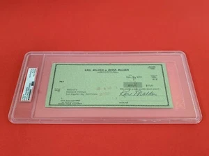 Karl Malden Oscar Academy A Streetcar Named Desire Check Signed Auto PSA/DNA - Picture 1 of 2