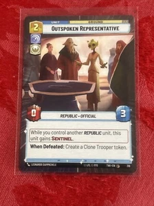 Hyperspace Star Wars Unlimited - Outspoken Representative - TOR - Picture 1 of 7