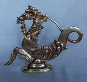 Antique Brass Venetian Gondola Oar Lock 10.5x8.5in - Imagen 1 de 6