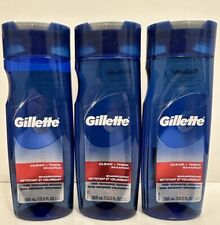 3 X Gillette Clean + Thick Shampoo 12.2 Oz