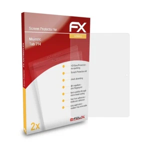 atFoliX 2x Film Protection d'écran pour Majestic Tab 714 mat&antichoc - Photo 1/8