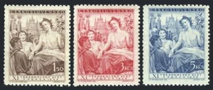 Czechoslovakia 343-345, hinged. Michel 532-534. 11th Sokol Congress, 1948. - Picture 1 of 1