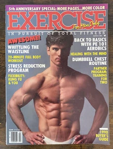 Exercise For Men Only Magazine March 1990 In Pursuit of Total Fitness Sexy - Picture 1 of 4