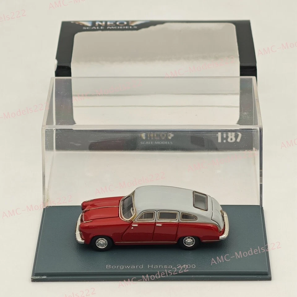1/87 NEO SCALE MODELS Borgward Hansa 2400 Resin Car Limited Collection Red - Image 1 of 4