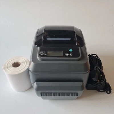 Zebra GX420t Wireless WIFI Thermal Printer Cutter Ribbon PSU Cables Labels 59 - Image 1 of 4