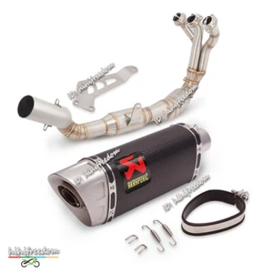 Silenciador de carbono tubo de cabezal de escape completo para Yamaha MT-09 FZ09 2020-2023 - Imagen 1 de 12
