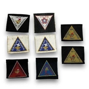 Vintage (Lot 8) Warner Artex Woven Silk Patches Knights Templar Masons EUC - Picture 1 of 10