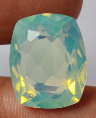 AAA+ Ethiopia Wela Opal 17.40 Ct. Cushion Cut Loose Gemstone Gift for Women/Her - Image 1 of 4