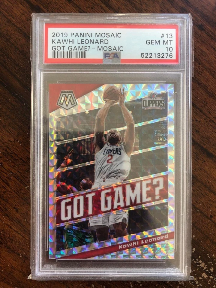Kawhi Leonard, Got Game? - Mosaic #13 - 2019 Panini Mosaic - PSA 10 GEM MT - Image 1 of 1