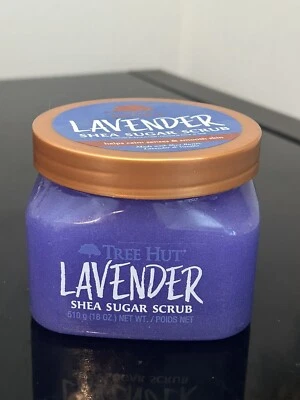 NEW Tree Hut Lavender Shea Sugar Scrub Shea Butter Lavender & Vanilla 18 Oz RARE - Image 1 of 2