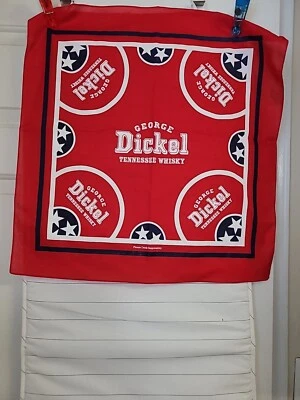 TENNESEE Bandanas, George Dickle Bandanas, 21.5"x20" Red White & Blue 6 Bandanas - Image 1 of 4