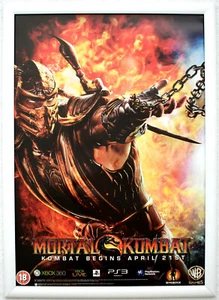 Mortal Kombat RARO PS3 XBOX 360 42 cm x 59 cm poster promozionale #2 - Foto 1 di 2