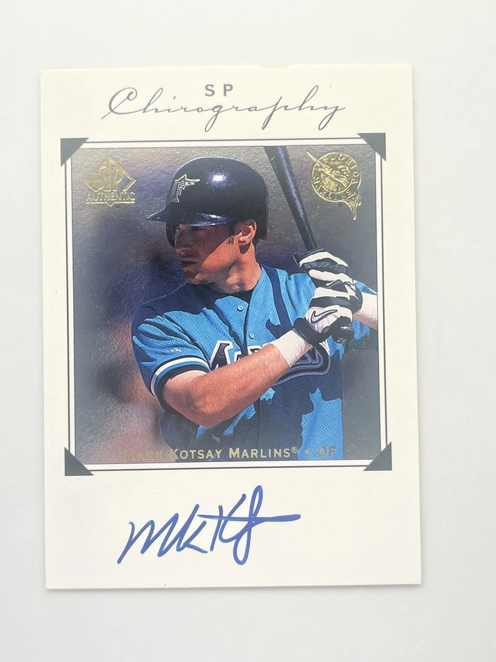 1998 SP Authentic Chirography #MK Mark Kotsay Auto Florida Marlins Baseball Card - Image 1 of 2