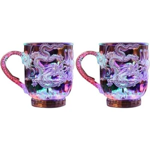 Acrylic Light Up Cup Color Changing Drinking Glasses Creative Coffee Mug Gifts - Picture 1 of 10