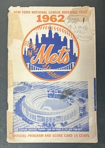 1962 Mets Official Program Score Card 1st Game Polo Grounds Opening Day 4/13/62 - Picture 1 of 17