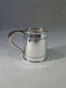 ANCIENNE JOLIE CHOPE TIMBALE EN ARGENT MASSIF POINCONS ANGLAIS - Photo 1/1