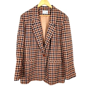 PENDLETON Men Blazer Size ~3XL EU56 UK46 Brown Single Breasted Tweed Check - Picture 1 of 9